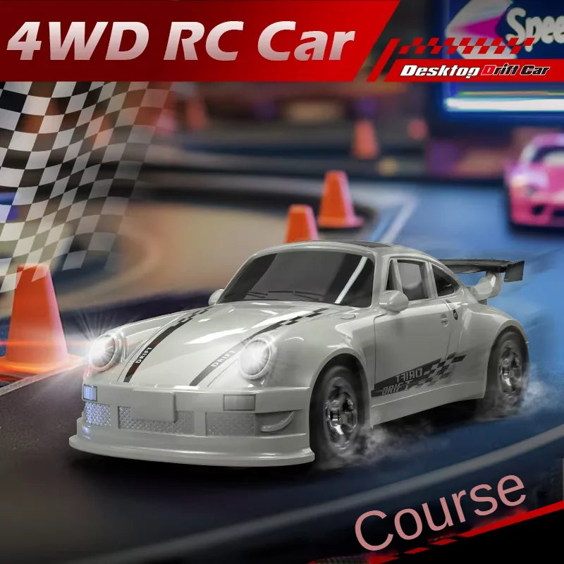 Voiture RC de Drift 1/64 - Mini Modèle GTR 4WD Haute Vitesse 2.4G (Modèle KF20)