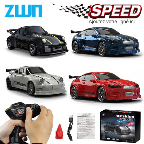 Voiture RC de Drift 1/64 - Mini Modèle GTR 4WD Haute Vitesse 2.4G (Modèle KF20)